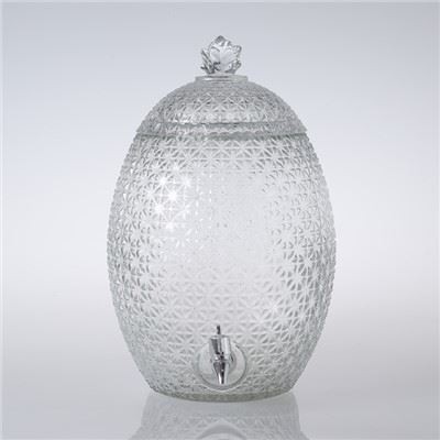 Dozator de apa din sticla decorativa