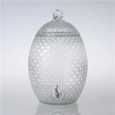 Dozator de băuturi din sticlă rezistentă