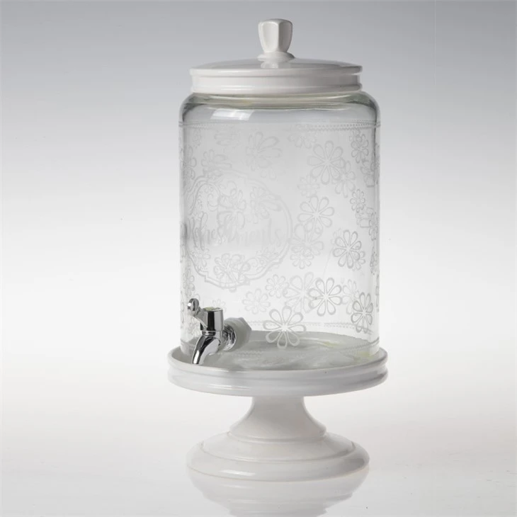 Glass Drink Dispenser For Wedding