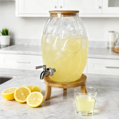 Dozator de sticlă ovală{0}}de mare capacitate