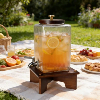 Distribuitor de sticlă cu caneluri-Pătrat Vertical